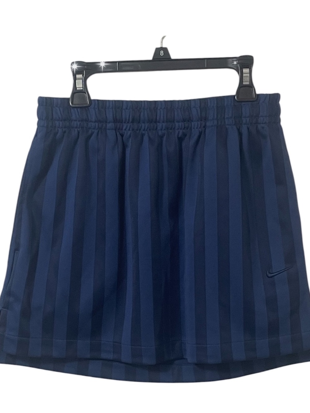 Nike Women’s Navy Vertical-Stripe Athletic Skirts